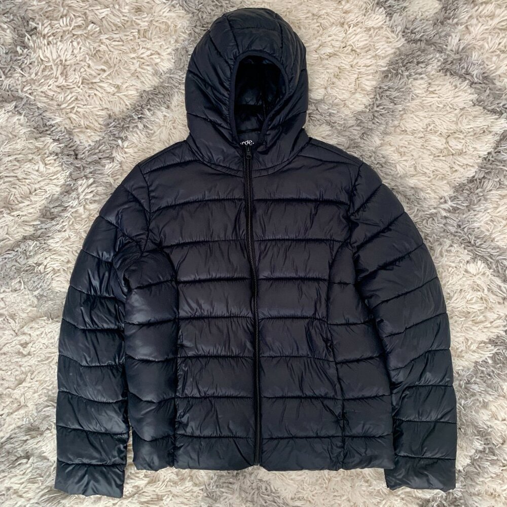 Puffer Hoodie Women's Packable Black Lightweight Winter Fall Outdoor Waterproof